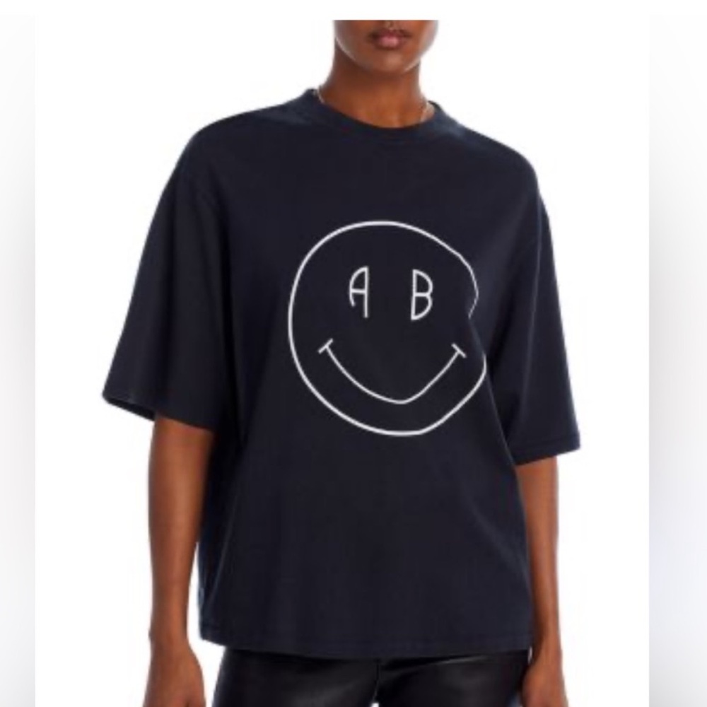 Anine Bing Avi Smiley Tee